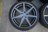 20" ROHANA RC7 GRAPHITE CONCAVE WHEELS RIMS HANKOOK TIRES FITS BMW F32 428i 435i