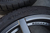 20" ROHANA RC7 GRAPHITE CONCAVE WHEELS RIMS HANKOOK TIRES FITS BMW F32 428i 435i