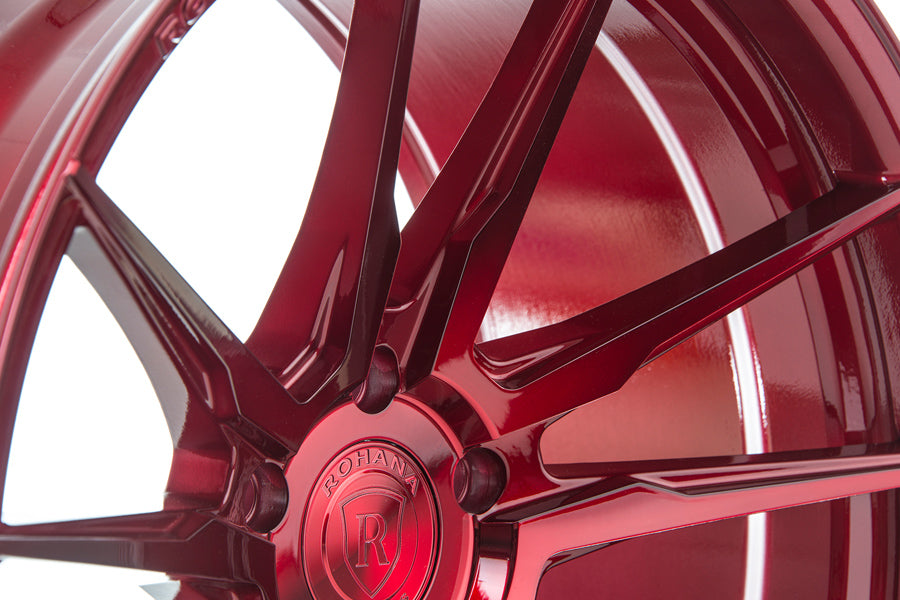 20" ROHANA RFX2 RED FORGED CONCAVE WHEELS RIMS FITS INFINTI G35 SEDAN