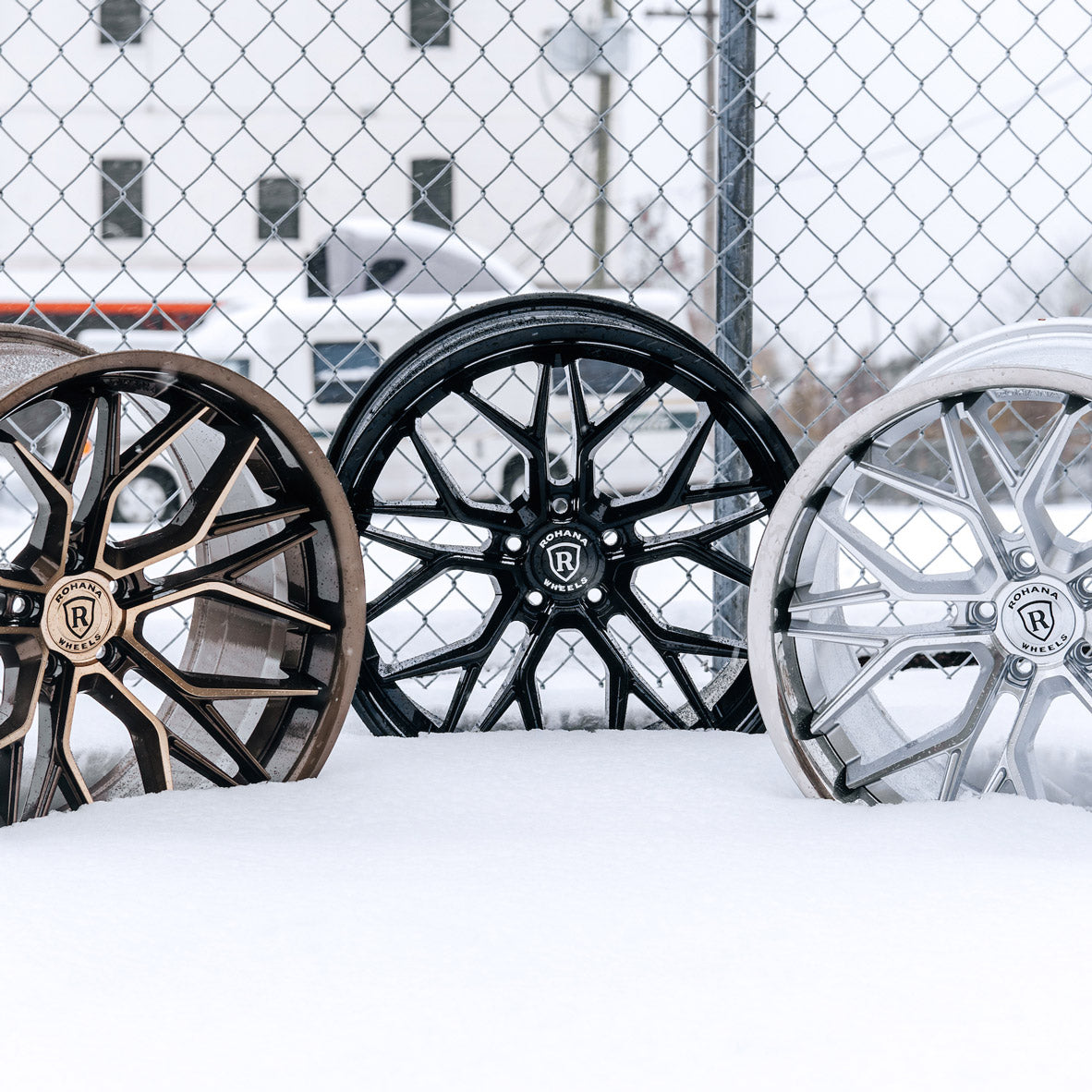 19" Rohana RFC3 Black 19x8.5 Concave Wheels Rims Fits Volkswagen CC