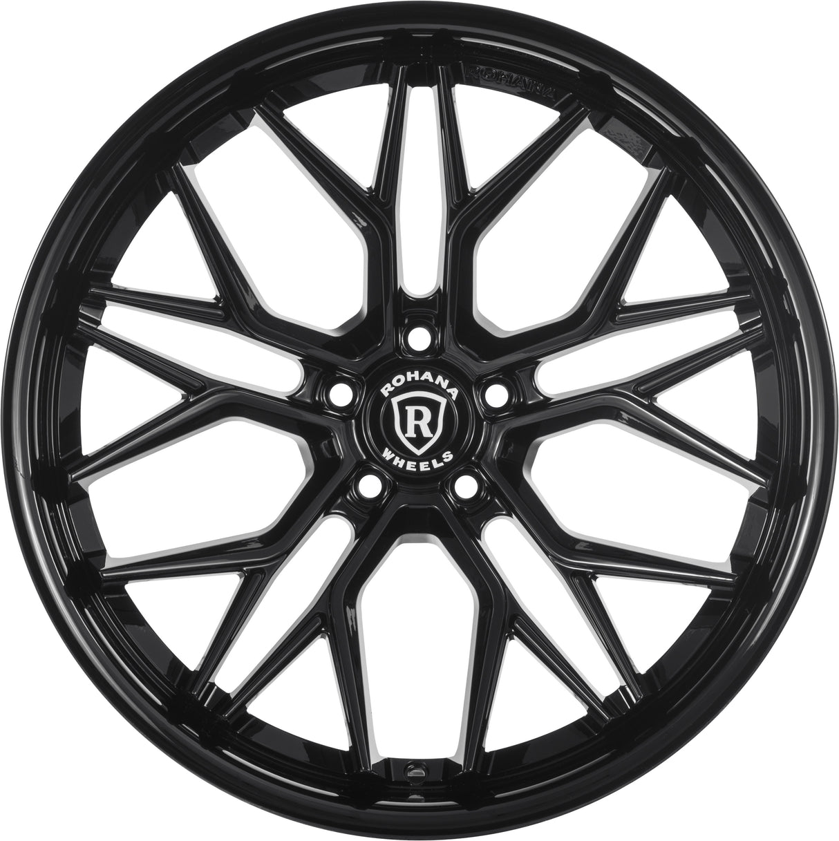 19" Rohana RFC3 Black Concave Wheels Rims Fits Ford Mustang S550