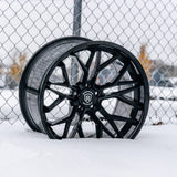 19" Rohana RFC3 Black 19x8.5 Concave Wheels Rims Fits Volkswagen CC