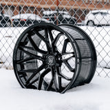 19" Rohana RFC3 Black 19x8.5 Concave Wheels Rims Fits Audi C6 A6 Quattro