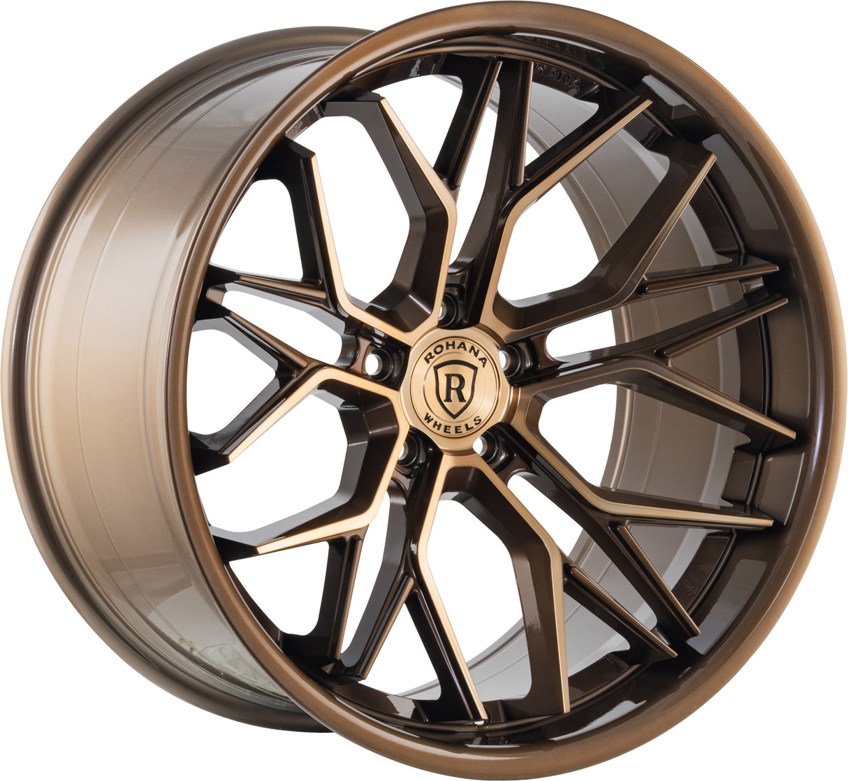 19" Rohana RFC3 Bronze 19x8.5 19x9.5 Concave Wheels Rims Fits Tesla Model 3