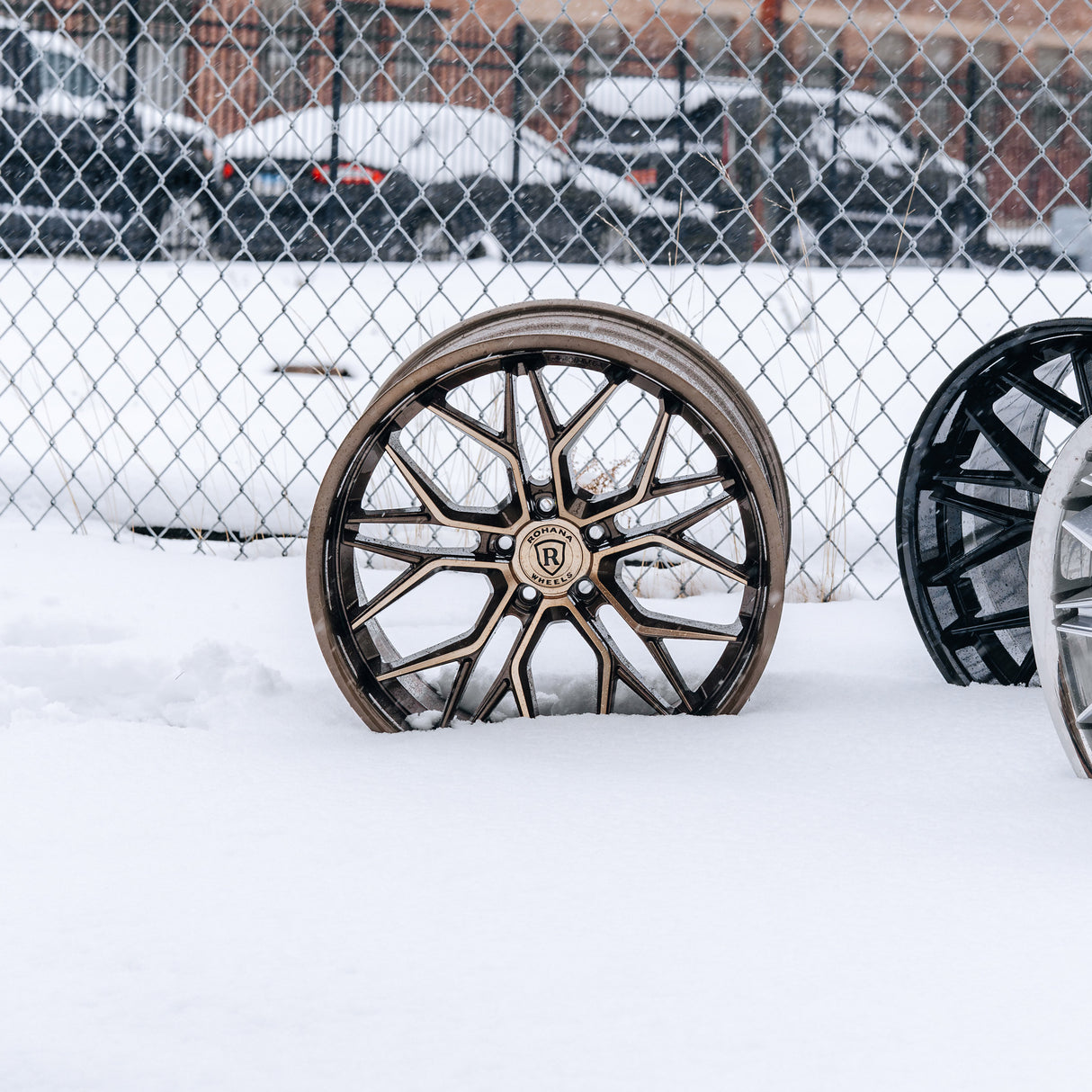 19" Rohana RFC3 Black 19x8.5 Concave Wheels Rims Fits Volkswagen GTI