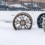 19" Rohana RFC3 Black Concave Wheels Rims Fits Honda Accord