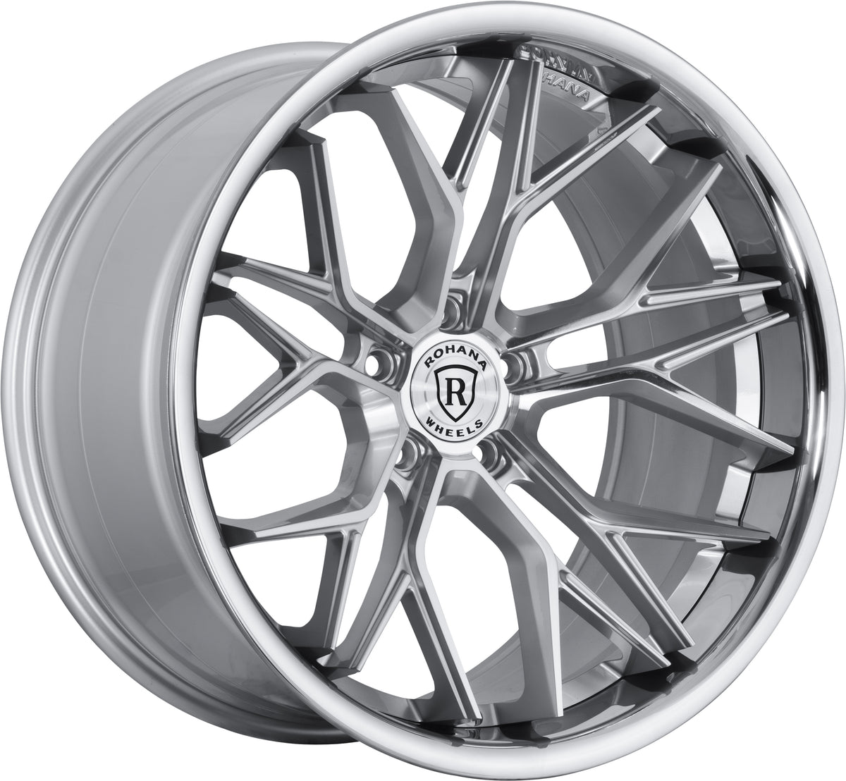 19" Rohana RFC3 Silver 19x8.5 Concave Wheels Rims Fits Volkswagen Passat