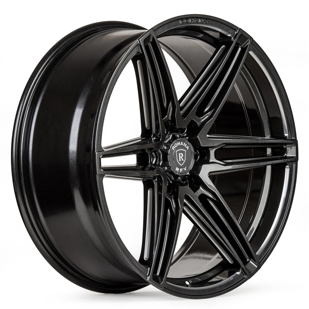 22" Rohana RFV1 Graphite ET0 Forged Wheels Rims Fits 2014-2018 Chevy Silverado