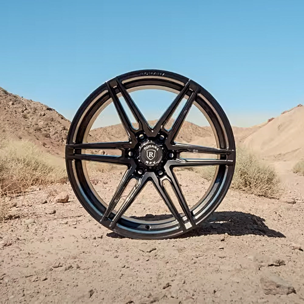 22" Rohana RFV1 Graphite ET0 Forged Wheels Rims Fits 2014-2018 Chevy Silverado