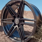 22" Rohana RFV1 Graphite ET0 Forged Wheels Rims Fits 2014-2018 GMC Sierra