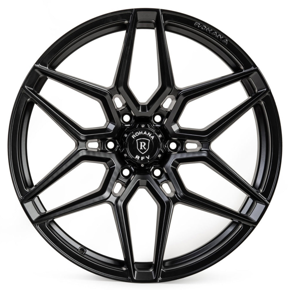 22" Rohana RFV2 Black ET0 Forged Wheels Rims Fits 2014-2018 GMC Sierra 1500