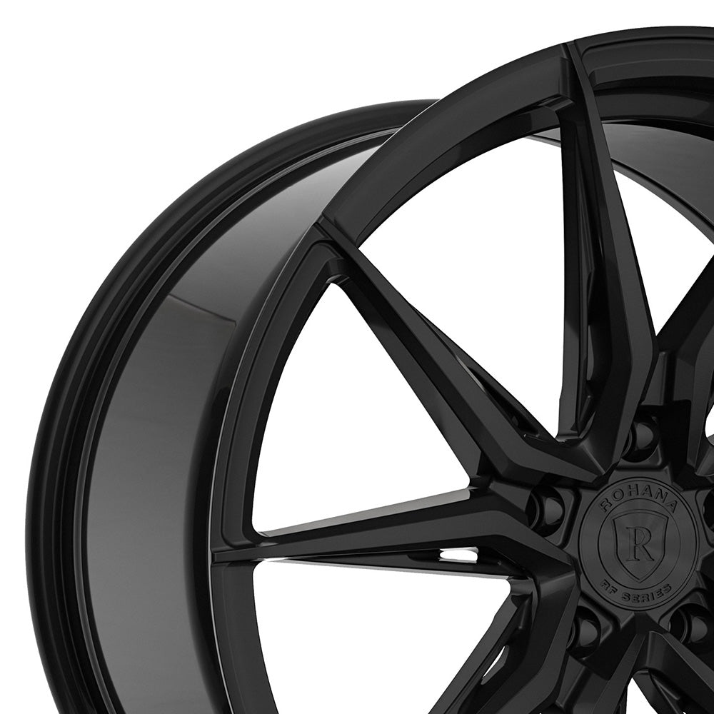 20" Rohana RFX13 Black 20x9 20x10 Concave Wheels Rims Fits Lexus SC300 SC400