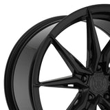 20" Rohana RFX13 Black 20x9 20x10 Concave Wheels Rims Fits Lexus SC300 SC400