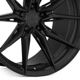 20" Rohana RFX13 Black 20x9 20x10 Concave Wheels Rims Fits Lexus SC300 SC400