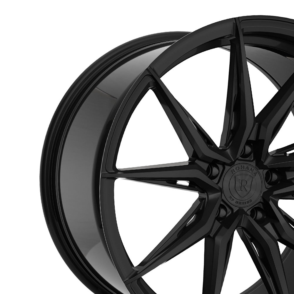 20" Rohana RFX13 Black 20x9 20x10 Concave Wheels Rims Fits Lexus SC300 SC400