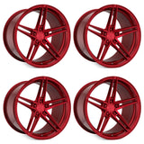 20" Rohana RFX15 Red 20x9 20x10 Forged Concave Wheels Rims Fits Tesla Model 3