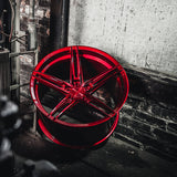 20" Rohana RFX15 Red 20x9 20x10 Forged Concave Wheels Rims Fits Tesla Model 3