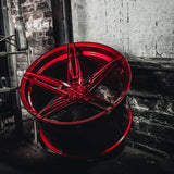 20" Rohana RFX15 Red 20x9 20x11 Concave Wheels Rims Fits Lamborghini Huracan