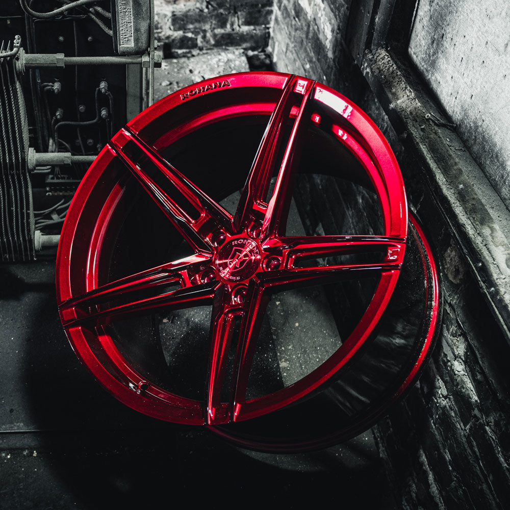20" Rohana RFX15 Red 20x9 Wheels Rims Fits Mercedes-Benz E250 E300 E400 E550