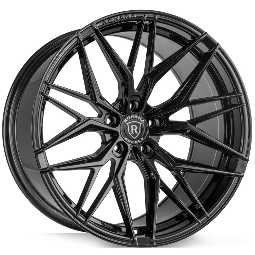 20" Rohana RFX17 Black Forged Concave Wheels Rims Fits Porsche Panamera