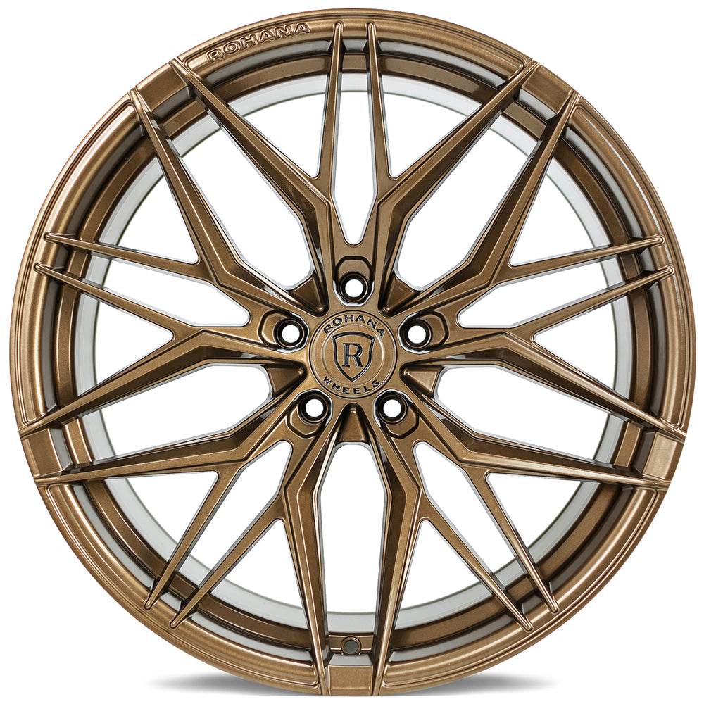 20" Rohana RFX17 20x9 Bronze Forged Concave Wheels Rims Fits Audi A4 B9