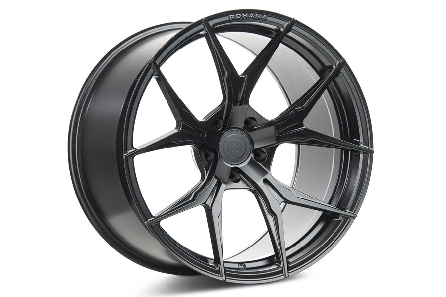 19" ROHANA RFX5 BLACK FORGED CONCAVE WHEELS RIMS FITS INFINITI G37 G37S COUPE