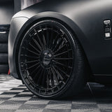 22" MV Forged MVF40 Black 22X9 22X10.5 Concave Wheels Rims Fits Tesla Model S
