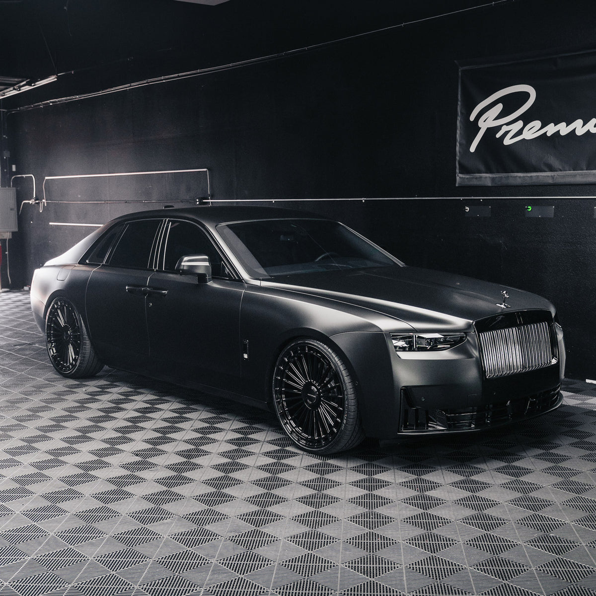 MV Forged MVF40 Black 22x9 22X10.5 Concave Wheels Rims Fits Rolls Royce Ghost