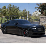 20" Forgiato Flow 001 Black Forged Concave Wheels Rims Fit Jaguar XJRS XJS