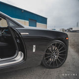 22" SAVINI BM16 BLACK CONCAVE WHEELS RIMS FITS JAGUAR F-PACE