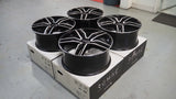 19" Romac Venom Black Polished 19x8.5 19x9.5 Concave Wheels Rims Fits Pontiac G8