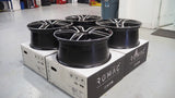 19" Romac Venom Black Polished 19x8.5 Wheels Rims Fits BMW  G11 740 750