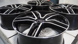 19" Romac Venom Black Polished 19x8.5 Wheels Rims Fits BMW F01 740 750