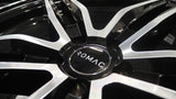 19" Romac Venom Black Polished 19x8.5 Wheels Rims Fits Infiniti G37 G37S