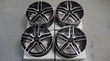 19" Romac Venom Black Polished 19x8.5 Wheels Rims Fits Ford Mustang Mach-E