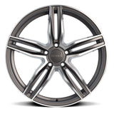 19" Romac Venom Grey Polished 19x8.5 Wheels Rims Fits Honda Accord CP2