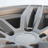 19" Romac Venom Silver 19x8.5 Wheels Rims Fits Mustang S197