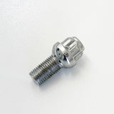 Lug Bolt Locks M14x1.50 40mm – R12 Ball Seat (Set of 4 + Key) – Chrome view 6