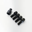 Lug Bolt Locks M14x1.25 40mm – 60° Conical Seat (Set of 4 + Key) – Black