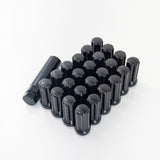 Truck Spline Lug Nuts M14x2.00 – 60° Conical Acorn (24 Pack + Key) – Black view 3