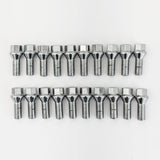 Lug Bolts M12x1.50 60mm – 60° Conical Seat, 17mm Hex (20 Pack) – Chrome