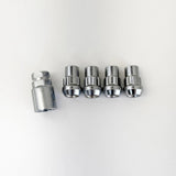 Lug Nut Locks 1/2"-20 – 60° Conical Acorn (Set of 4 + Key) – Chrome view 2