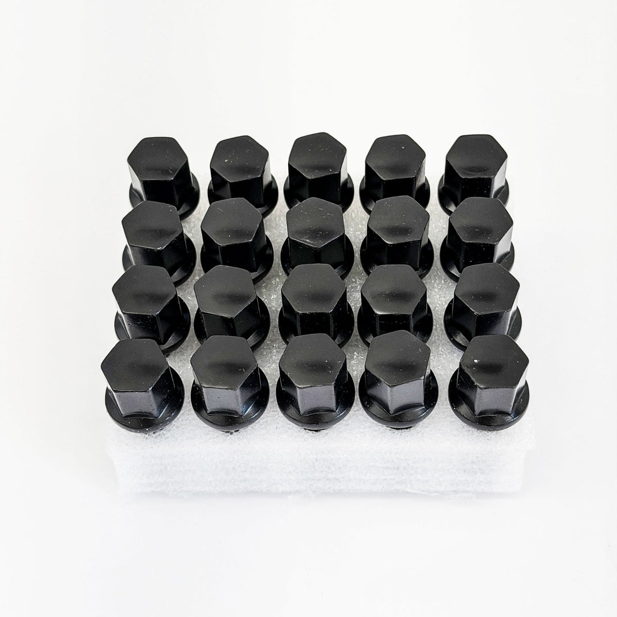Lug Bolts M14x1.25 40mm – R12 Ball Seat, 17mm Hex (20 Pack) – Black view 4