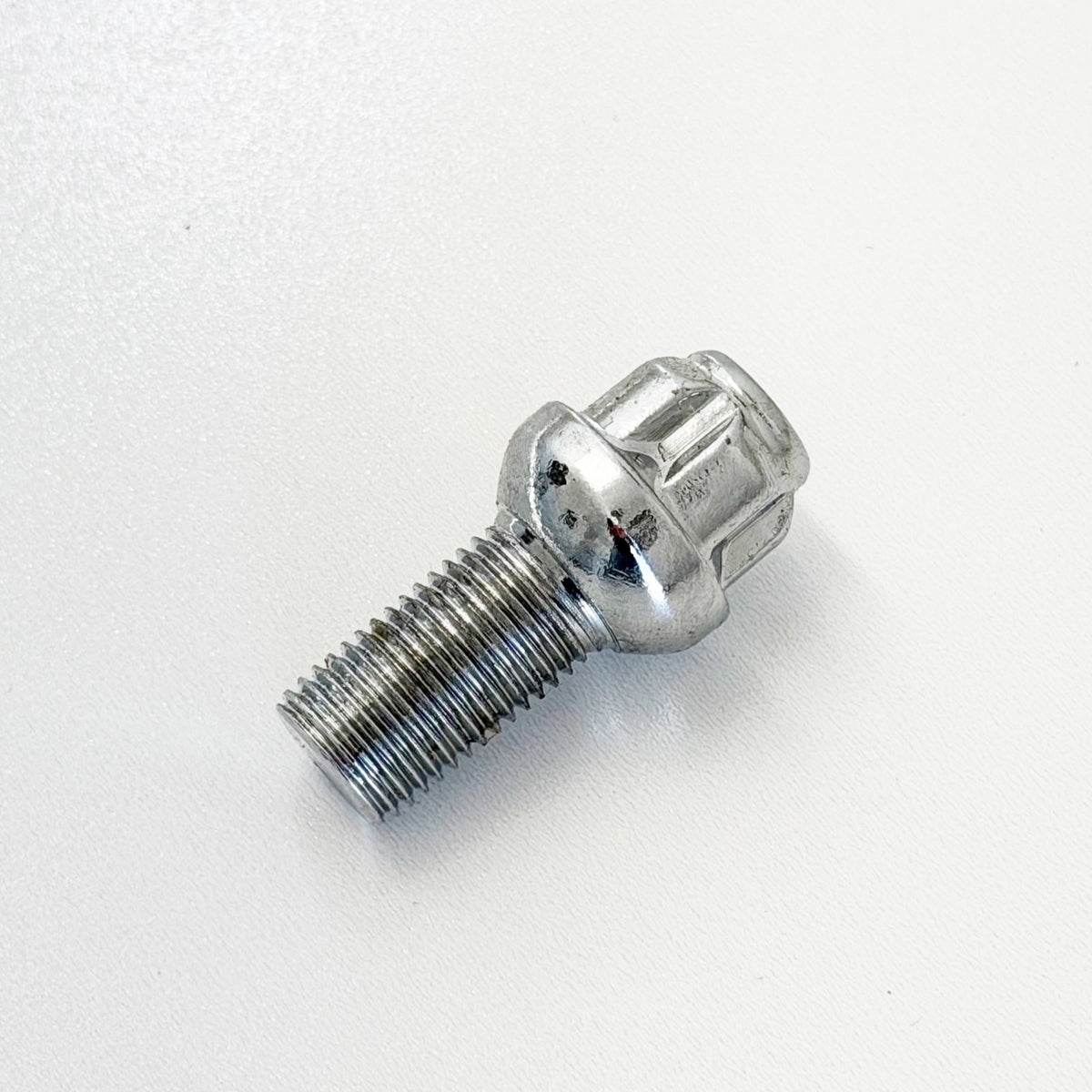 Lug Bolt Locks M12x1.50 24mm – R12 Ball Seat (Set of 4 + Key) – Chrome view 6