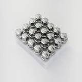 Lug Bolts M14x1.50 40mm – R12 Ball Seat, 17mm Hex (20 Pack) – Chrome view 2