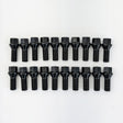 Lug Bolts M14x1.25 40mm – 60° Conical Seat, 17mm Hex (20 Pack) – Black