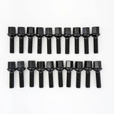Lug Bolts M14x1.50 24mm – R12 Ball Seat, 17mm Hex (20 Pack) – Black view 4