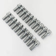 Lug Bolts M14x1.25 33mm – 60° Conical Seat, 17mm Hex (20 Pack) – Chrome