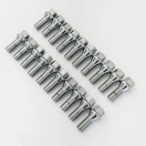 Lug Bolts M14x1.25 33mm – 60° Conical Seat, 17mm Hex (20 Pack) – Chrome
