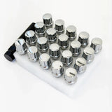 Spline Drive Lug Bolts M14x1.50 28mm – 60° Conical Seat (20 Pack + Key) – Chrome view 3